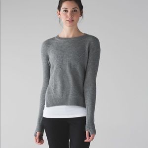 Lululemon Seva Sweater Heathered Grey